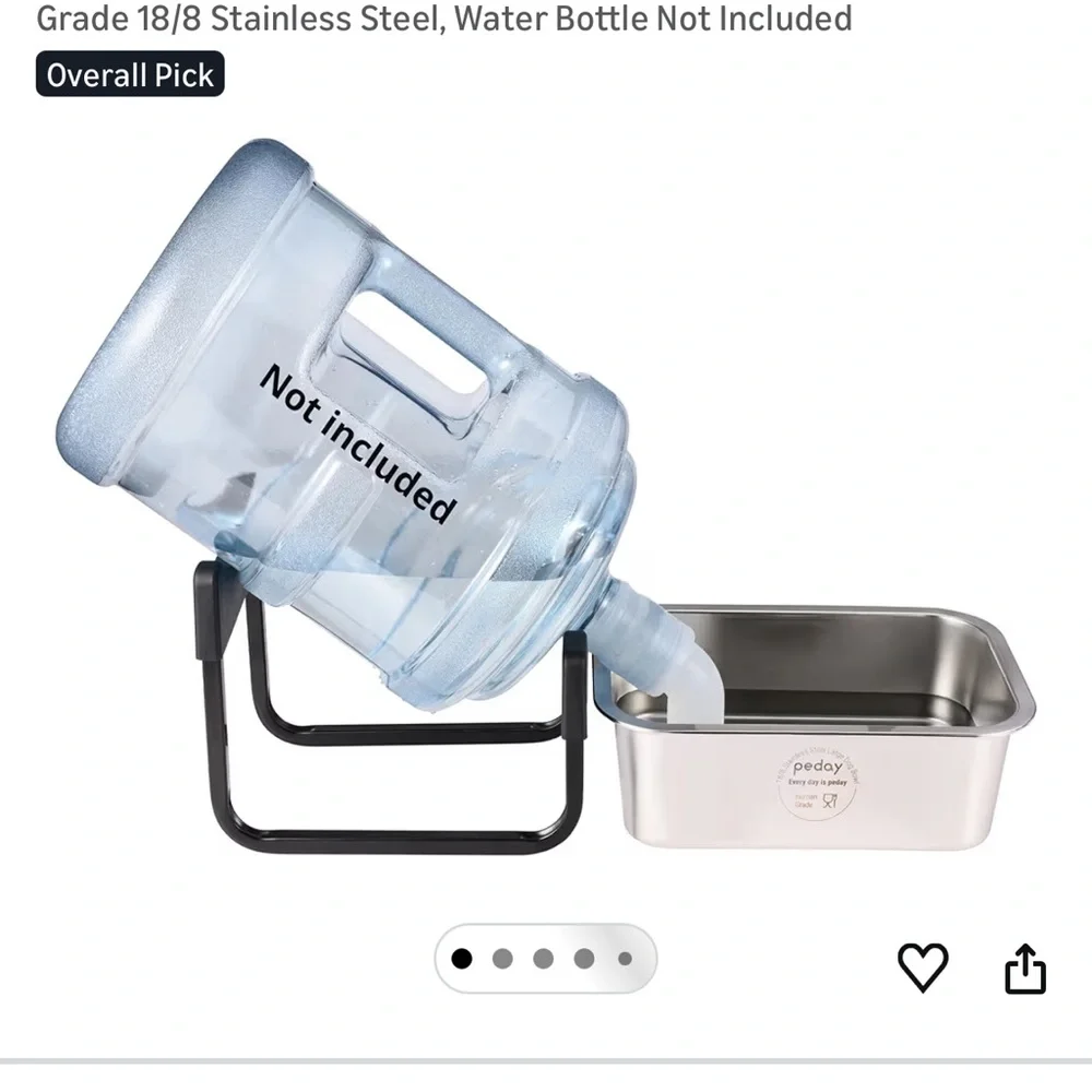 Blue Automatic Dog Water Dispenser